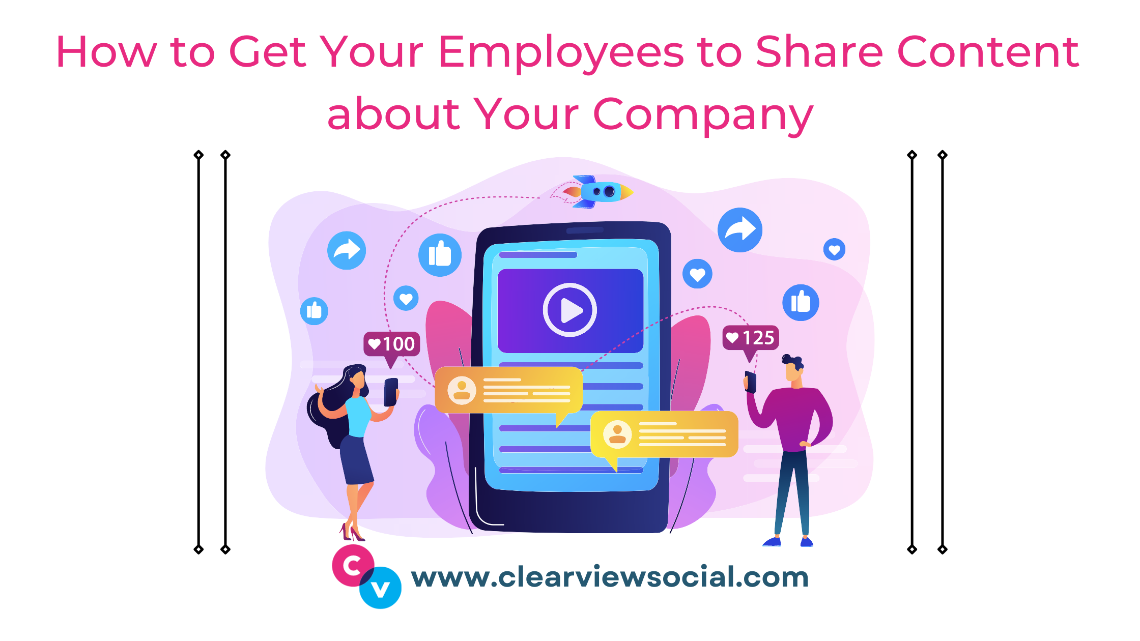 Employees sharing content 