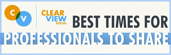 Best times for professionals to post to social